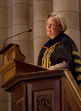Tilghman speaking