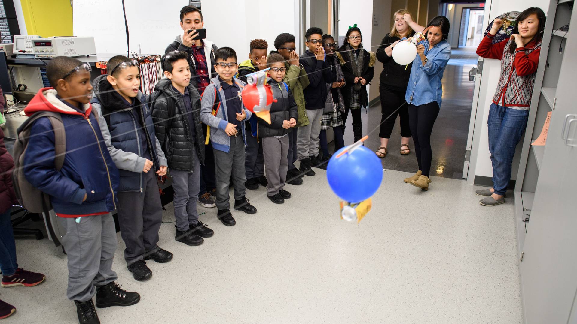 Harlem Prep event and balloon rockets