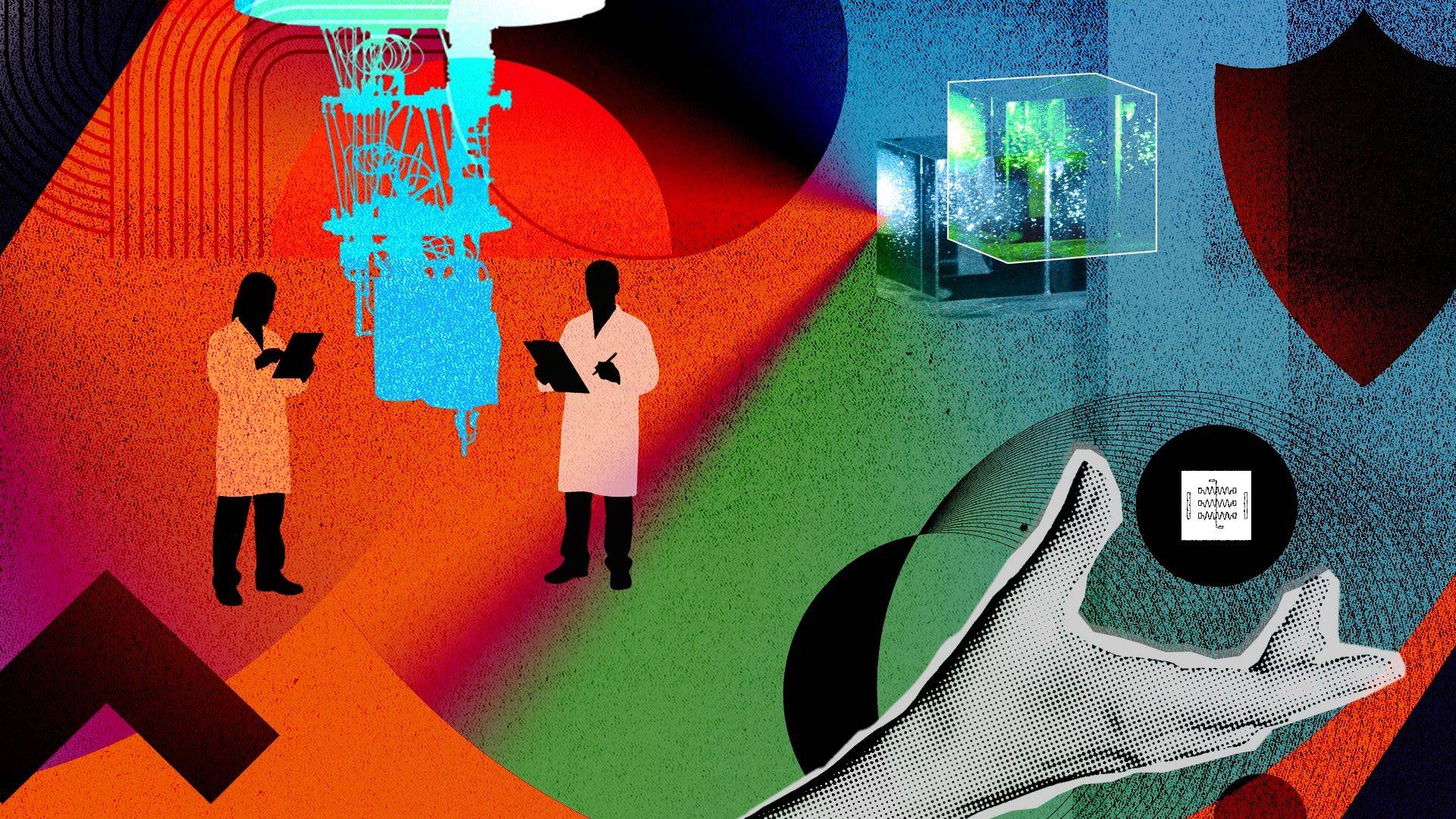 Illustration of scientists