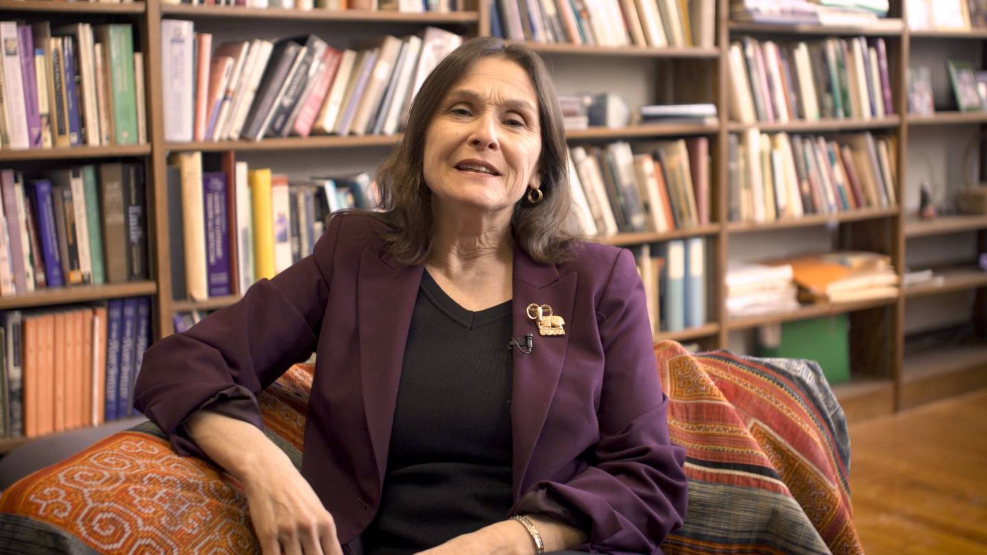 Esther Schor reciting poem