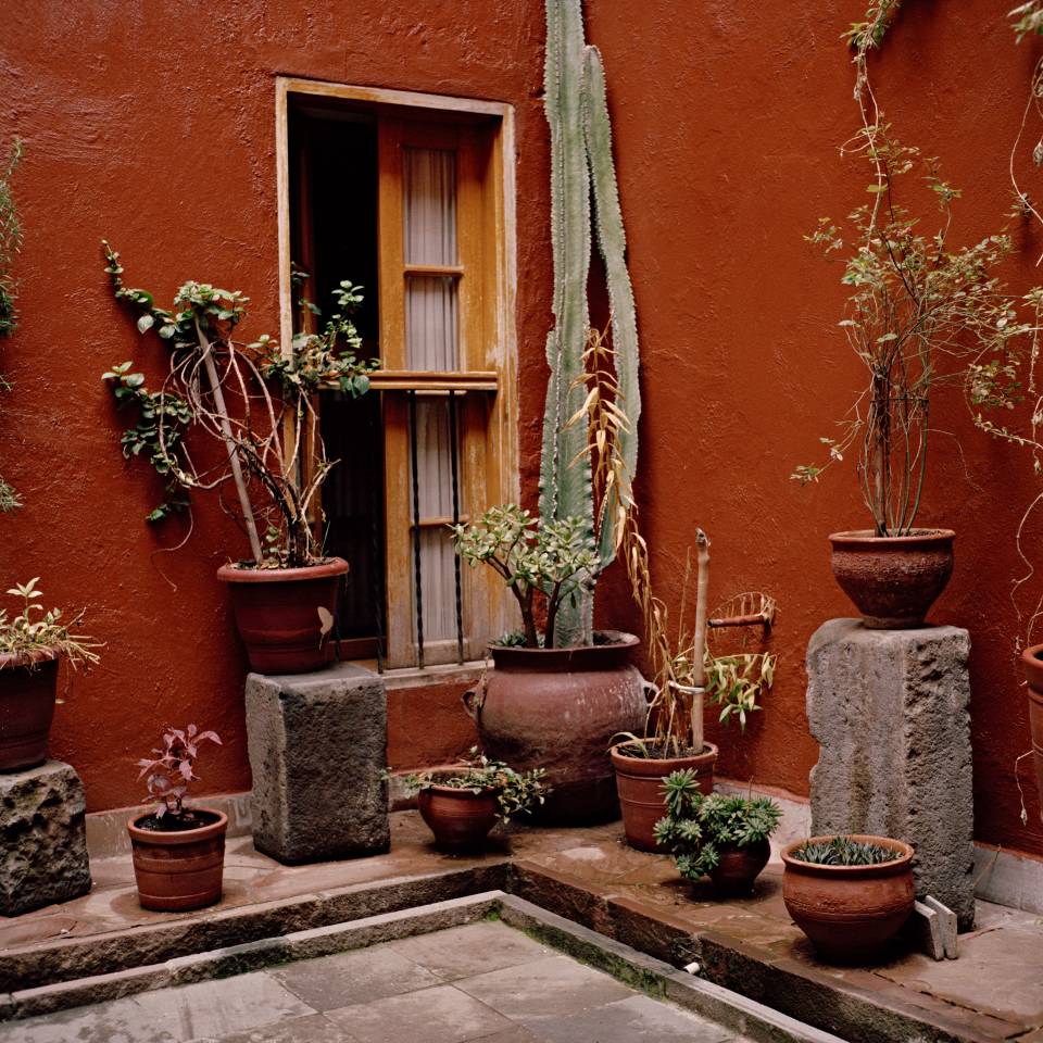 Hotel courtyard