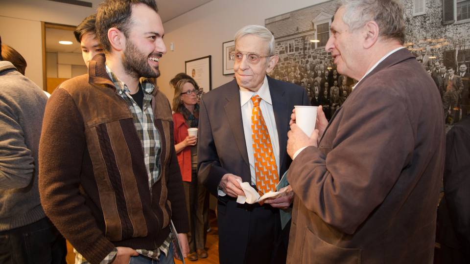 Nash with Professor Sinai and Dr. Rassias