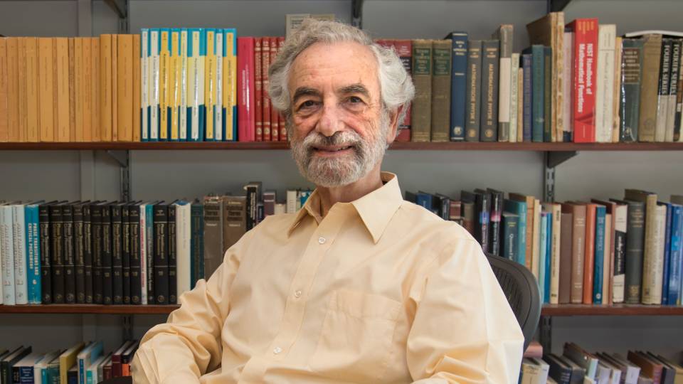 Elliott Lieb in his office