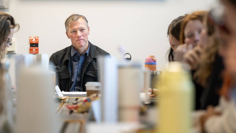Matt Desmond in class