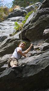 George climbing