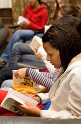 Freshmen in class