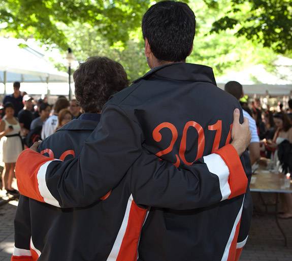 Students hugging