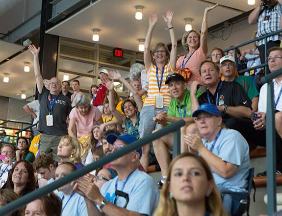 Special Olympics fans