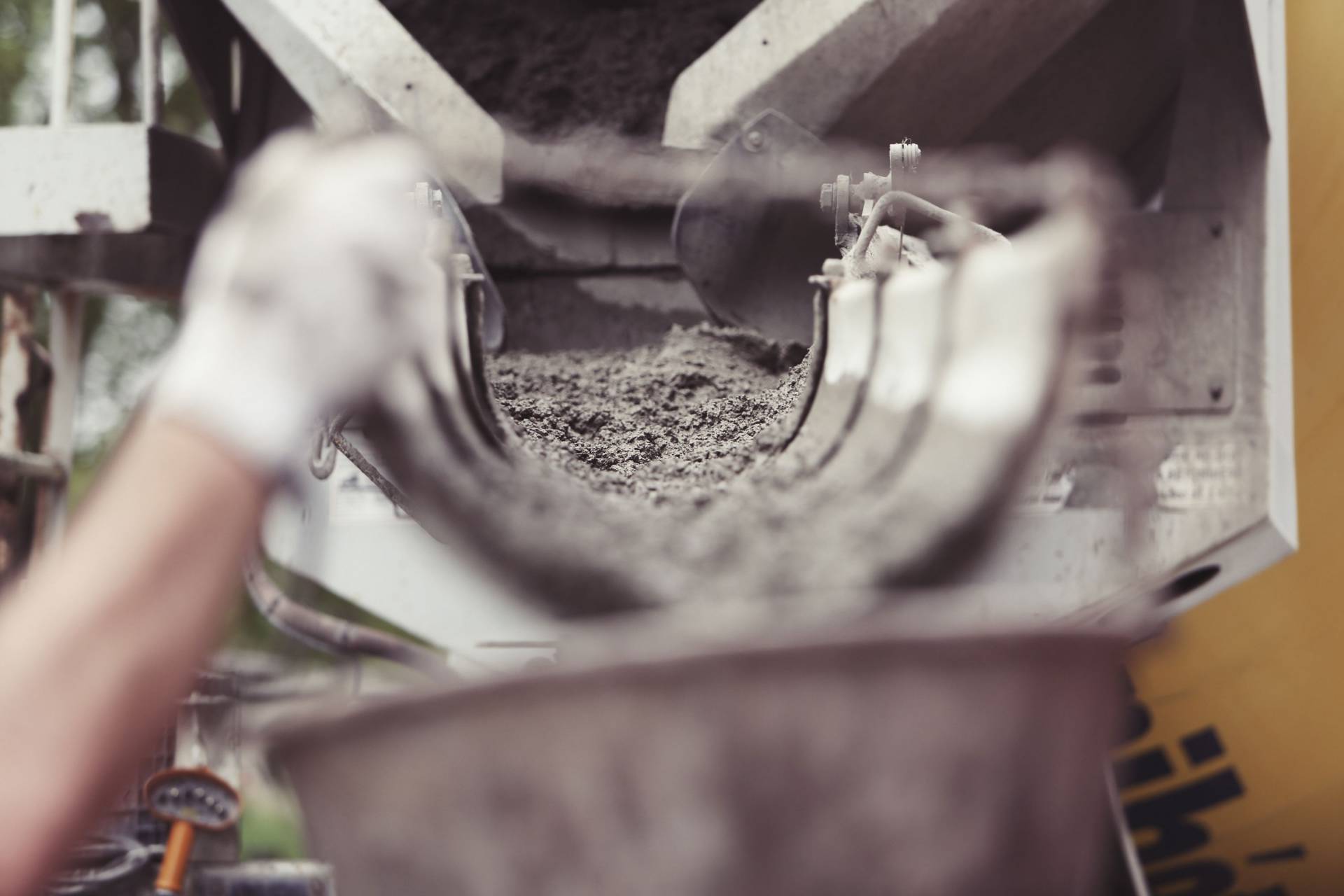 Ash being used for construction