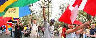 Flags on Display