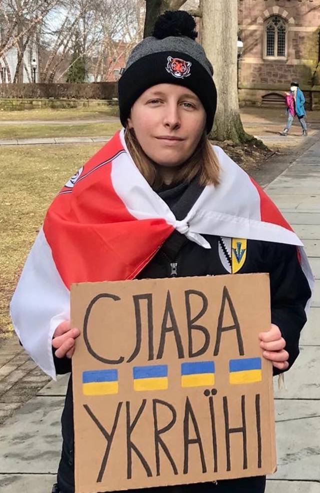 Céleste Pagniello, a Canadian first-year Ph.D. student 